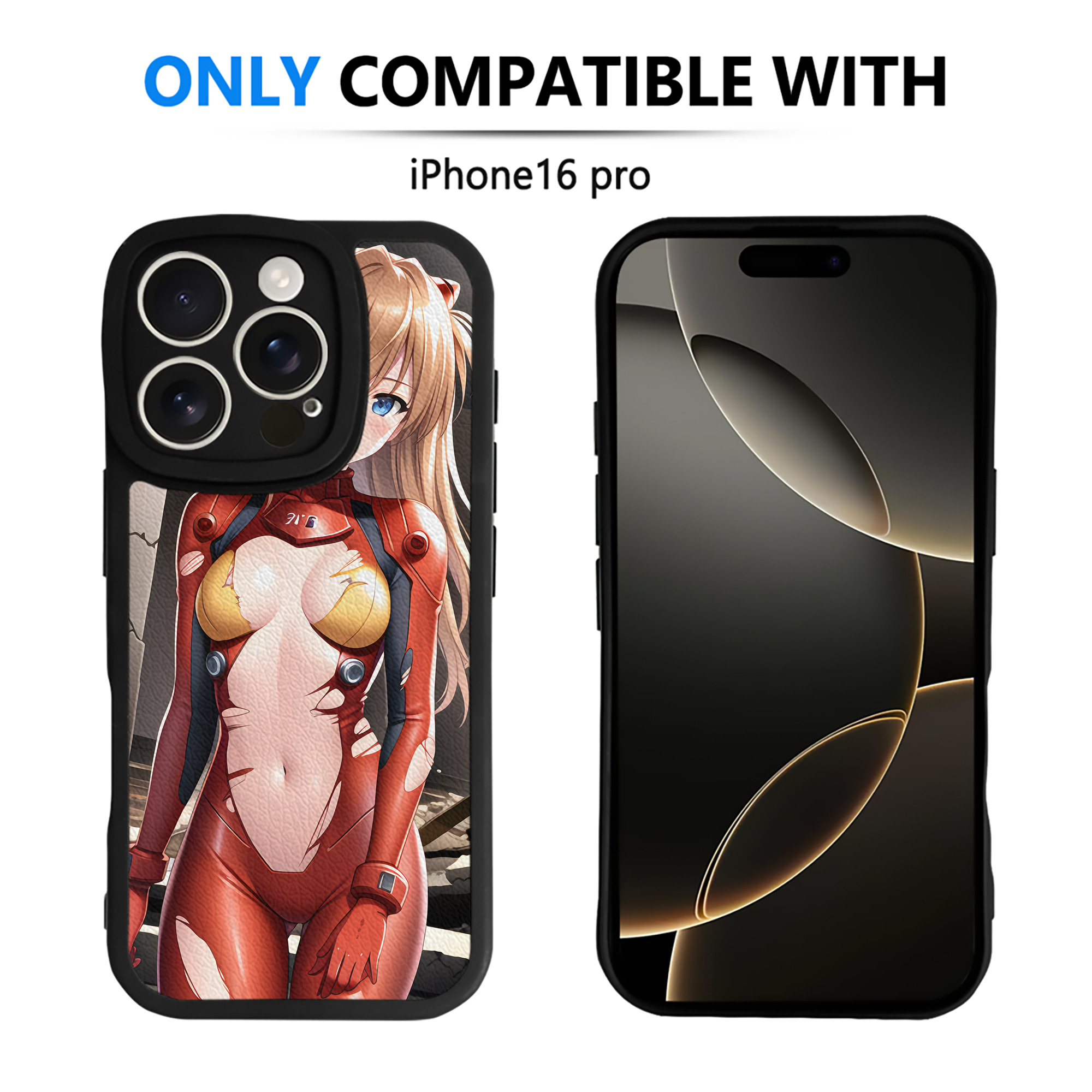 （画像用） EVA 新世紀エヴァンゲリオン 【iPhone 16シリーズ対応】シリコンスマホケース（レザー調） 材質：シリコン